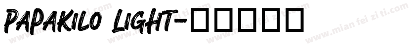 PapaKilo Light字体转换